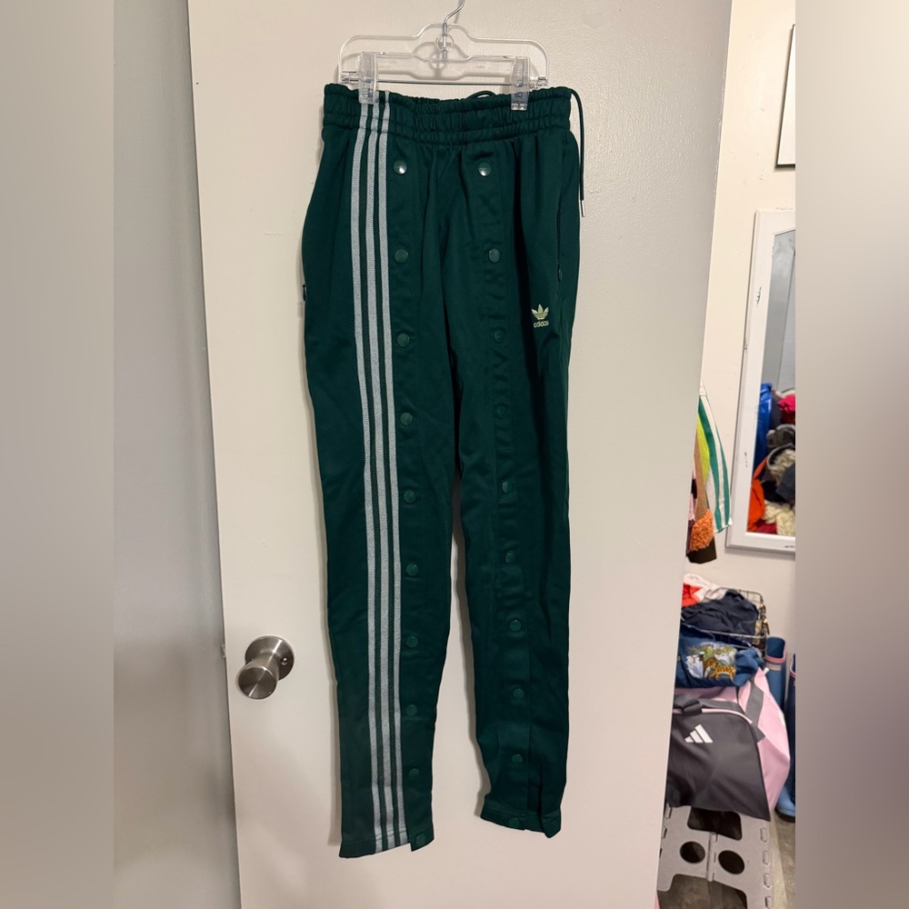 Adidas Ivy Park Dark Green Snap Track Pants